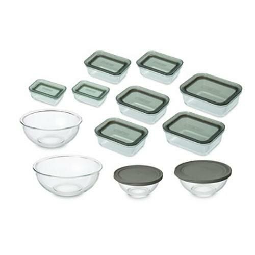 【家庭用/】【アイリス】 耐熱ガラス容器 １２点セット TGS-12S クリアブラック/グレー アイリスオーヤマ/