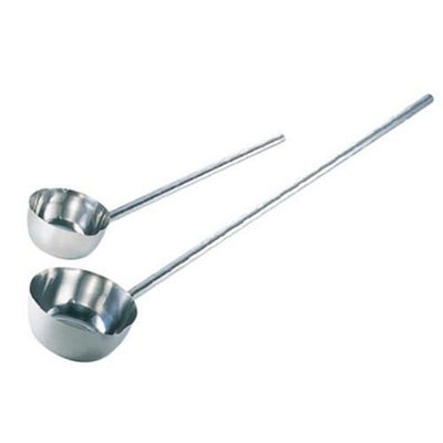 ひしゃく 直径18cm×柄50cm 長柄付口付 18-8