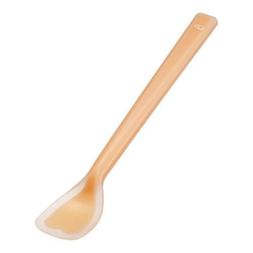 ピティスプーン シリコン一体タイプ へら型 小 オレンジ