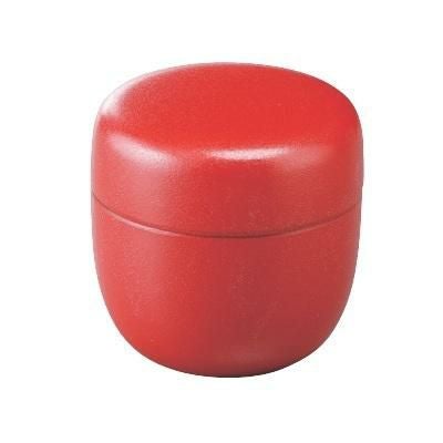 6cユリア、メラミンナツメ型粉茶入朱乾漆