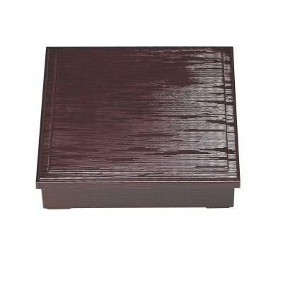 8.5寸ヘギ目松花堂溜内黒仕切別