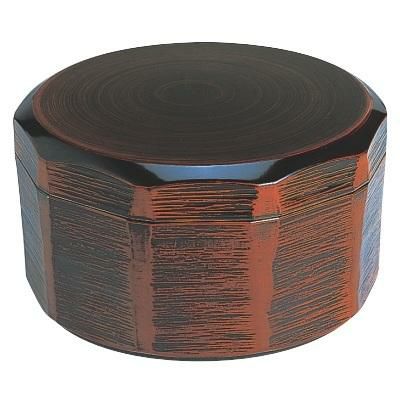 木彫多用丼(大)栃塗(内黒)