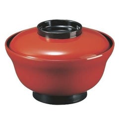 5.5寸かすみ丼椀朱ツバ黒