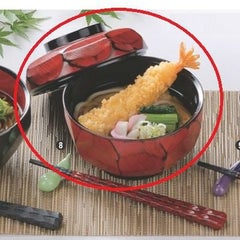 5寸荒彫亀甲丸丼根来内黒