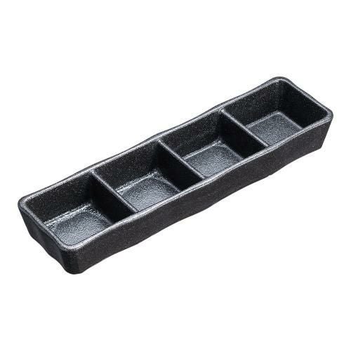 瀬戸黒四品皿 T03-344