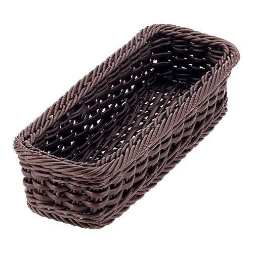 PPカトラリーバスケットダークブラウン 小 2人用CB-010-DBR