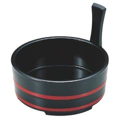 片手桶黒朱ひも5寸