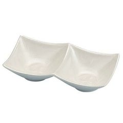 二点深型薬味皿アクア