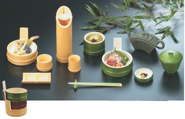 φ13cm越前ゴマ竹片手桶