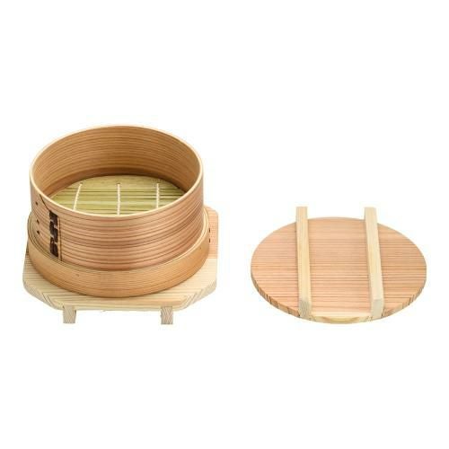 杉製 和ッパセイロセット 15cm(蓋・すだれ・台付)