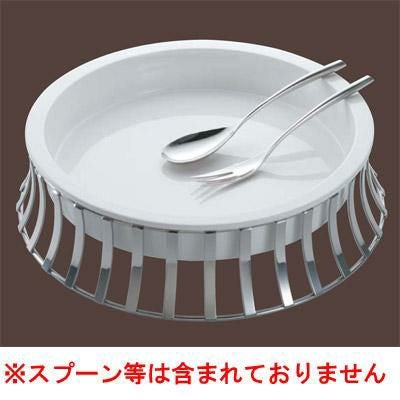 丸ブッフェスタンド (陶器付) 18-8