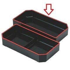 大徳寺弁当用1/2箱仕切黒天朱
