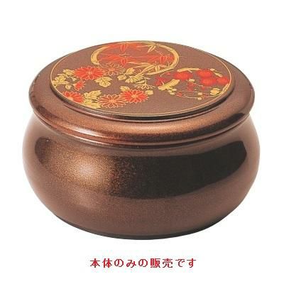 寿冠ちらし梨地花丸（内黒）本体（深）