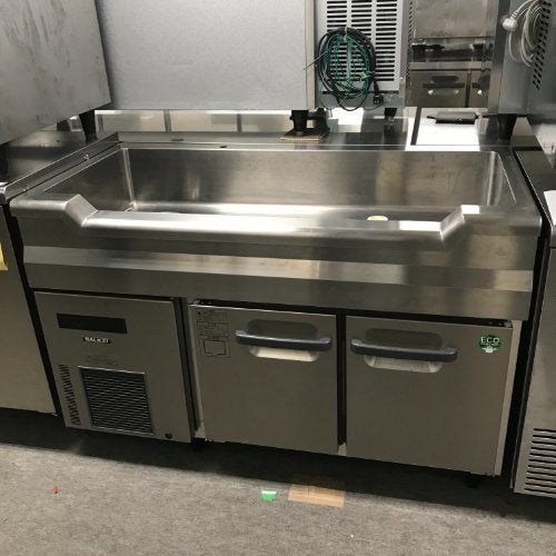 22年 業務用 フクシマ 舟形シンク コールドテーブル LNC-120RM-SC フクシマガリレイ 新品：3年保証付き 舟形シンク付コールドテーブル
