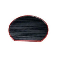 ABS 乱引半月盆 黒渕天朱 7寸/業務用/新品