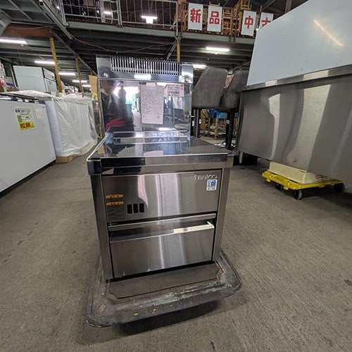 中古】卓上ガスフライヤー タニコー NB-TCFL-C4045G 幅400×奥行450×高