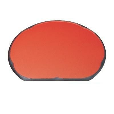 新梅型半月盆朱渕黒普賢塗SL尺1 朱渕黒