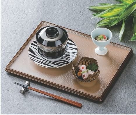 万葉長手両面盆銀透き渕べっ甲SL/黒尺6 黒