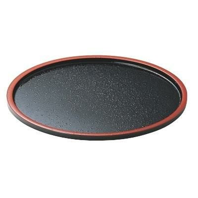 DX懐石丸盆黒天朱SLタタキ尺5 黒天朱