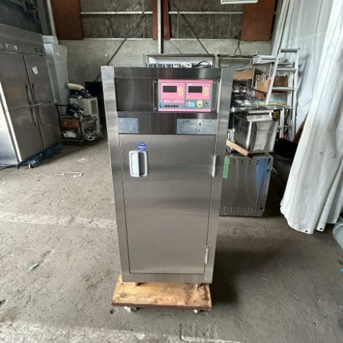 業界最長1年保証】【中古】熱風器具食器消毒保管庫 明城製作所 SES-3SN