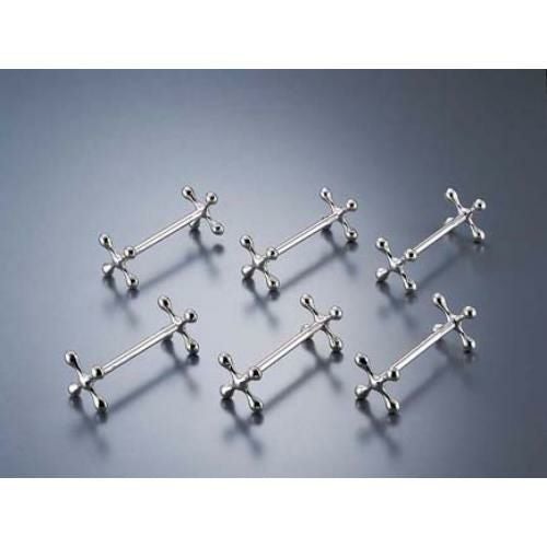 十字ナイフレスト(代用ロジウムメッキ) 792/6(6pcs)