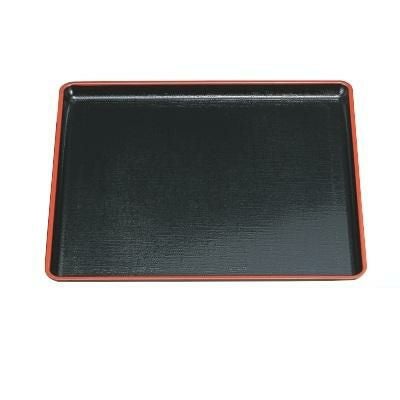 かすり角盆黒天朱尺1 黒天朱