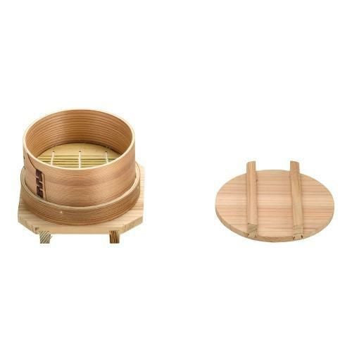 杉製 和ッパセイロセット 13cm(蓋・すだれ・台付)