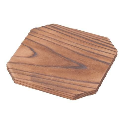 焼杉 八角敷板 15cm