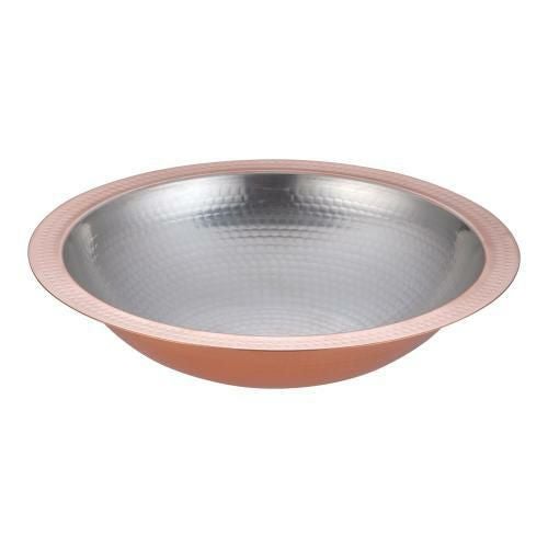 SA 銅 うどんすき鍋(槌目入) 33cm
