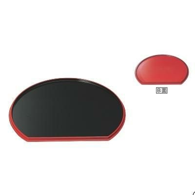 半月両面盆黒渕朱/朱天黒尺1