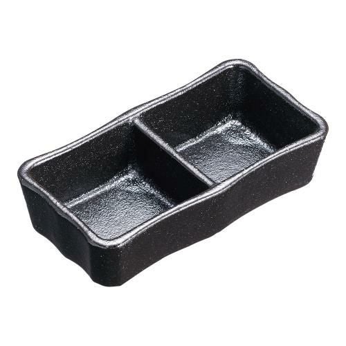 瀬戸黒二品皿 T03-346