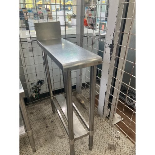 脇台　幅190×奥行450×高さ800mm　スノコ付き　中古　厨房機器　板金　R6-0046 脇台 幅190×奥行450×高さ800mm スノコ付き 中古 厨房機器 板金 R6-0046