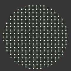 丸コースターブラック格子 ブラック 5枚入