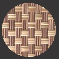 丸コースター竹格子 5枚入