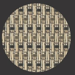 丸コースターかすりチェック かすりチェック 5枚入