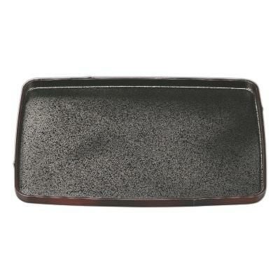 長角竹型盆すす竹内黒SL尺3 黒