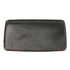 長角竹型盆すす竹内黒SL尺3 黒