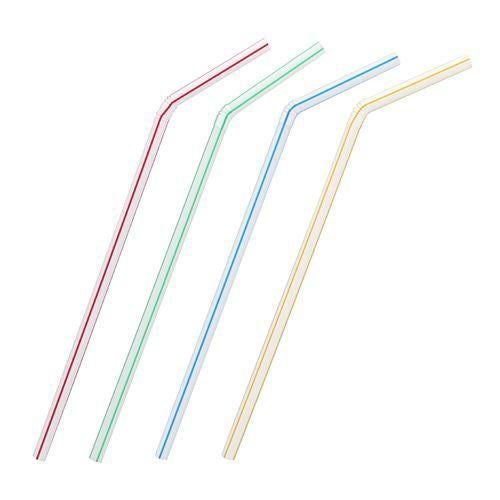 ヘイコーフレキシブルストロー6×210mm ストライプ裸 200本入