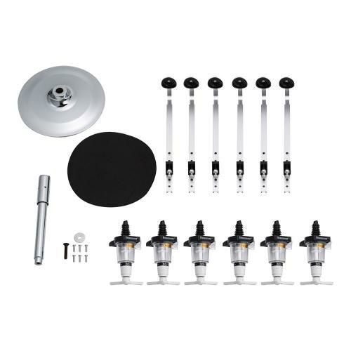 ビューモント ウィスキーメジャースタンド ロータリー式 6本立11/2oz白