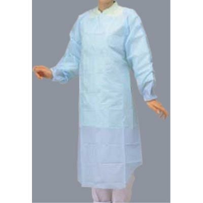 エンボス エプロン 袖付き(50枚入)ポリエチレン