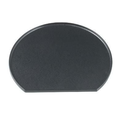 隅丸半月盆黒乾漆クリヤータタキ尺2 黒