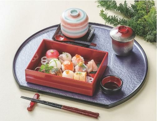 隅丸半月盆紫アクアSL尺3 紫