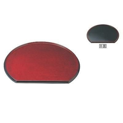 半月両面盆後藤塗毘沙門天SL/黒天朱尺1