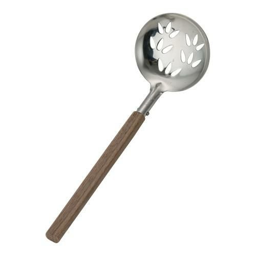 SA 木柄卓上お玉(ウォールナット) 穴明