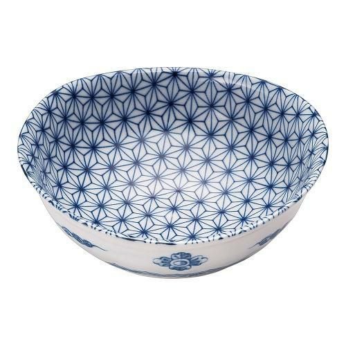 麻の葉楕円3.8鉢 T03-311