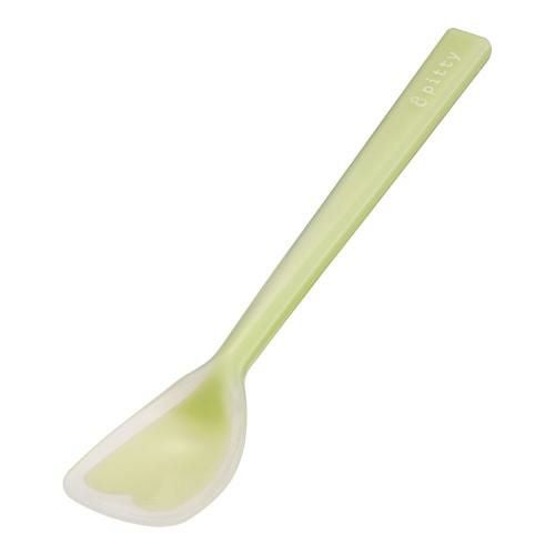 ピティスプーン シリコン一体タイプ へら型 大 グリーン