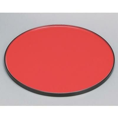 浅渕丸盆黒内朱漆塗尺2 黒内朱