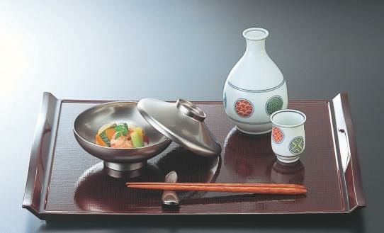 ウエーブ布目盆溜毘沙門天尺4