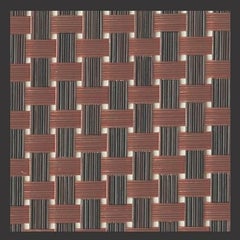 角コースターブロンズ格子 5枚入