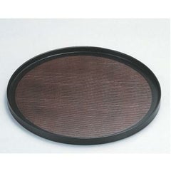 木製丸盆布目曙塗尺0